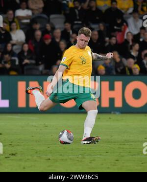 Sydney, Australie. 20 mars 2024, Harry Souttar lors du match de qualification de la Coupe du monde AFC Australie - Liban. Crédit : Kleber Osorio/Alamy Live News Banque D'Images