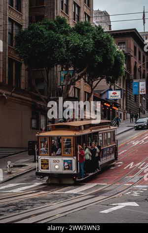 Tramway de San Francisco Banque D'Images