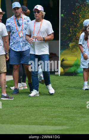 Miami Gardens, États-Unis. 20 mars 2024. MIAMI GARDENS, FLORIDE - 20 MARS : Jon bon Jovi assiste à l'Open de Miami 2024 présenté par Itaú au Hard Rock Stadium le 20 mars 2024 à Miami Gardens, Floride. (Photo de JL/Sipa USA) crédit : Sipa USA/Alamy Live News Banque D'Images