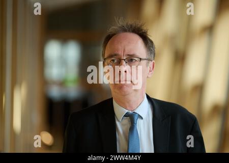 Édimbourg Écosse, Royaume-Uni 21 mars 2024. Alasdair Allan MSP au Parlement écossais. crédit sst/alamy live news Banque D'Images