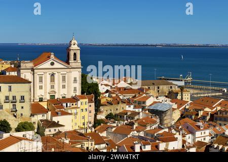 Église Saint-Étienne à Lisbonne Banque D'Images