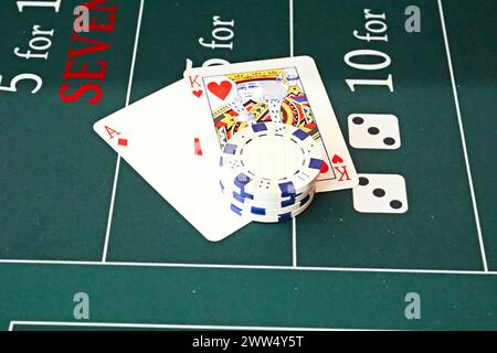 as de diamant et roi de cœur Banque D'Images