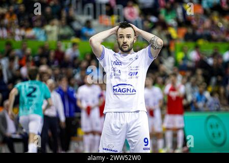 Carthagène, Espagne. 21 mars 2024. 4ème Coupe d'Espagne de futsal entre Osasuna Magna et FC Barcelone au Palacio de los Deportes de Carthagène © ABEL F. ROS / Alamy Live News Banque D'Images