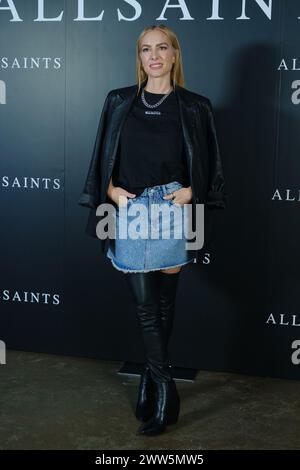 Madrid, Espagne. 21 mars 2024. Kira Miró assiste à la présentation de la nouvelle collection 'AllSaints' à l'Espacio Jorge Juan le 21 mars 2024 à Madrid, Espagne. Crédit : Sipa USA/Alamy Live News Banque D'Images