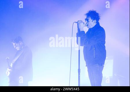 Ian McCulloch ou Echo and the Bunnymen se produisant au Barrowland Ballroom à Glasgow le 20 mars 2024 Banque D'Images