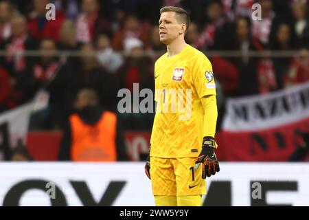 Varsovie, Pologne. 25 février 2024. Wojciech Szczesny de Pologne lors de l'UEFA Euro 2024, match de football play-off entre la Pologne et l'Estonie le 21 mars 2024 au stade PGE Narodowy à Varsovie, Pologne - photo Piotr Matusewicz/DPPI crédit : DPPI Media/Alamy Live News Banque D'Images