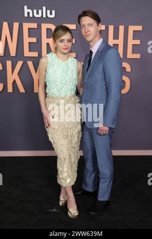 Los Angeles, Californie 21 mars 2024. Joey King et Steven Piet à Hulu's We Were the Luck Ones LA première le 21 mars 2024 à l'Academy Museum of Motion Pictures de Los Angeles, Californie. Crédit : Faye Sadou/Media Punch/Alamy Live News Banque D'Images