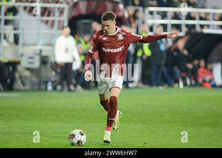 FC PETROLUL PLOIESTI VS RAPID BUCURESTI , SUPERLIGA ROMANIEI 2023-2024 , STADION ILIE OANA PLOIESTI Banque D'Images