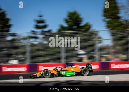 11 HAUGER Dennis (NOR), MP Motorsport, Dallara F2 2024, action lors de la 3ème manche du Championnat FIA de formule 2 2024 du 22 au 24 mars 2024 sur le circuit Albert Park, à Melbourne, Australie - photo Agence photo néerlandaise / DPPI Banque D'Images