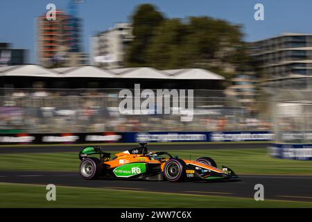 11 HAUGER Dennis (NOR), MP Motorsport, Dallara F2 2024, action lors de la 3ème manche du Championnat FIA de formule 2 2024 du 22 au 24 mars 2024 sur le circuit Albert Park, à Melbourne, Australie - photo Agence photo néerlandaise / DPPI Banque D'Images