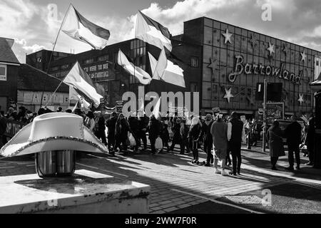 Démonstration de ProPalestine à East End de Glasgow Banque D'Images