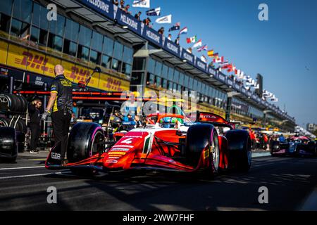 Melbourne, Australie, 22/03/2024, 04 ANTONELLI Andrea Kimi (ita), Prema Racing, Dallara F2 2024, action lors de la 3ème manche du Championnat FIA de formule 2 2024 du 22 au 24 mars 2024 sur le circuit Albert Park, à Melbourne, Australie Banque D'Images