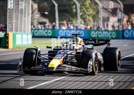 Melbourne, Victoria, Australie. 22 mars 2024. MELBOURNE, AUSTRALIE - 22 MARS : Max Verstappen, des pays-Bas, pilote l'Oracle Red Bull Racing RB20 lors de la deuxième pratique du Grand Prix d'Australie 2024 à Albert Park à Melbourne, Australie (crédit image : © Chris Putnam/ZUMA Press Wire) USAGE ÉDITORIAL SEULEMENT! Non destiné à UN USAGE commercial ! Banque D'Images