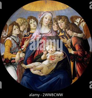 Alessandro Botticelli – Madone de la grenade vers 1487. 143,5 Banque D'Images