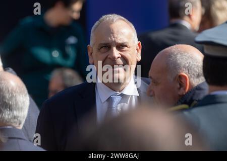 Rome, Italie. 22 mars 2024. Carmine Belfiore, commissaire de police de Rome (photo de Matteo Nardone/Pacific Press) crédit : Pacific Press Media production Corp./Alamy Live News Banque D'Images