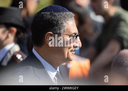 Rome, Italie. 22 mars 2024. Victor Fadlun, Président de la Communauté juive de Rome (photo de Matteo Nardone/Pacific Press) crédit : Pacific Press Media production Corp./Alamy Live News Banque D'Images