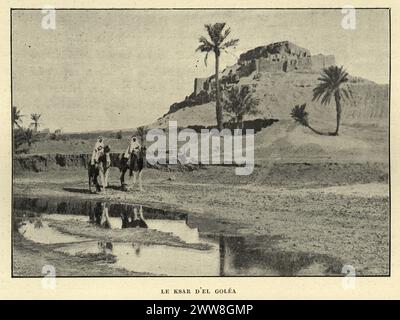 Photographie antique d'El Menia (El Goléa), XIXe siècle Banque D'Images