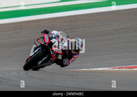 Portimao, Portugal. 22 mars 2024. PORTIMAO, PORTUGAL - 22 MARS : Miguel Oliveira, du Portugal, Trackhouse Racing lors du Grand Premio Tissot de Portugal, MotoGP, pratique à l'Autodromo Internacional do Algarve le 22 mars 2024 à Portimao, Portugal. (Photo de Henk Seppen/Orange Pictures) crédit : Orange pics BV/Alamy Live News Banque D'Images