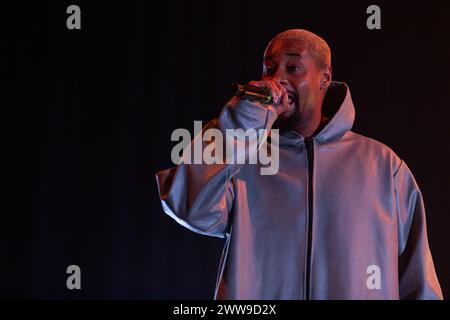 Madison, États-Unis. 21 mars 2024. Le rappeur Danny Brown au Sylvee le 21 mars 2024, à Madison, Wisconsin (photo de Daniel DeSlover/Sipa USA) crédit : Sipa USA/Alamy Live News Banque D'Images