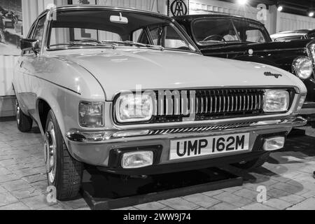 Sparkford.Somerset.Royaume-Uni.7 janvier 2024.une Austin Allegro SDL de 1973 est exposée au Haynes Motor Museum de Somerset Banque D'Images