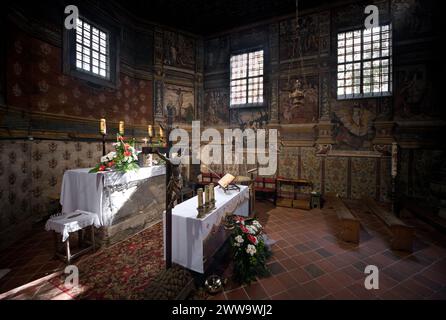 Prog Église Michael Archange, Binarowa, Pologne Banque D'Images