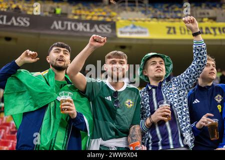 Lors du match amical international de football entre la Roumanie et l'Irlande du Nord le 22 mars 2024 à Arena Nationala à Bucarest, Roumanie - photo Mihnea Tatu/DPPI crédit : DPPI Media/Alamy Live News Banque D'Images