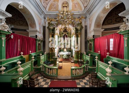 Église de l'Assomption de la Bienheureuse Vierge Marie à Hébdow, monastère, Pologne Banque D'Images