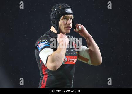 Leeds, Royaume-Uni. 22 mars 2024. AMT Headingley Rugby Stadium, Leeds, West Yorkshire, 22 mars 2024. Betfred Challenge Cup Leeds Rhinos contre St Helens. Jonny Lomax de St Helens crédit : Touchlinepics/Alamy Live News Banque D'Images