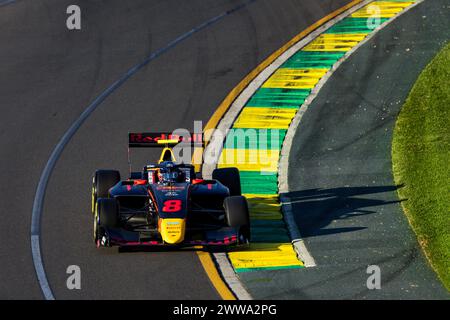 08 SZTUKA Kacper (pol), MP Motorsport, Dallara F3 2019, action lors de la 2ème manche du Championnat FIA de formule 3 2024 du 22 au 24 mars 2024 sur le circuit Albert Park, à Melbourne, Australie - photo Xavi Bonilla / DPPI Banque D'Images