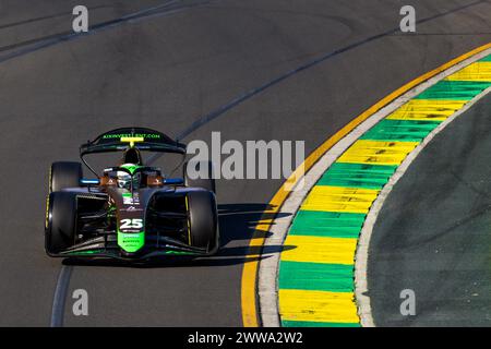 25 BARNARD Taylor (gbr), PHM AIX Racing, Dallara F2 2024, action lors de la 3ème manche du Championnat FIA de formule 2 2024 du 22 au 24 mars 2024 sur le circuit Albert Park, à Melbourne, Australie - photo Xavi Bonilla / DPPI Banque D'Images