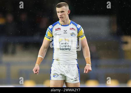 Leeds, Royaume-Uni. 22 mars 2024. AMT Headingley Rugby Stadium, Leeds, West Yorkshire, 22 mars 2024. Betfred Challenge Cup Leeds Rhinos contre St Helens. Ash Handley of Leeds Rhinos Credit : Touchlinepics/Alamy Live News Banque D'Images