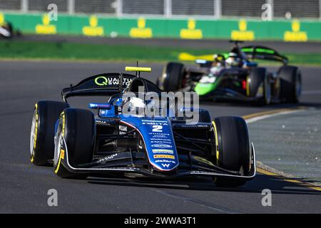 02 O'SULLIVAN Zak (gbr), ART Grand Prix, Dallara F2 2024, action lors de la 3ème manche du Championnat FIA de formule 2 2024 du 22 au 24 mars 2024 sur l'Albert Park circuit, à Melbourne, Australie Banque D'Images