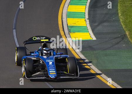 02 O'SULLIVAN Zak (gbr), ART Grand Prix, Dallara F2 2024, action lors de la 3ème manche du Championnat FIA de formule 2 2024 du 22 au 24 mars 2024 sur l'Albert Park circuit, à Melbourne, Australie Banque D'Images