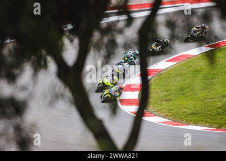 Portimao, Portugal. 22 mars 2024. Vue générale de la course MotoE numéro un qualificative du Grand Prix de Tissot du Portugal qui s'est déroulée sur le circuit international de l'Algarve à Portimao. (Photo de Henrique Casinhas/SOPA images/SIPA USA) crédit : SIPA USA/Alamy Live News Banque D'Images