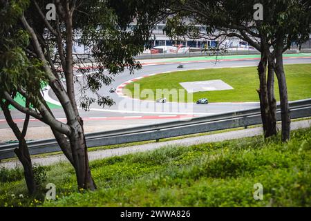 Portimao, Portugal. 22 mars 2024. Vue générale de la course MotoE numéro un qualificative du Grand Prix de Tissot du Portugal qui s'est déroulée sur le circuit international de l'Algarve à Portimao. Crédit : SOPA images Limited/Alamy Live News Banque D'Images