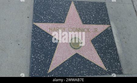 Hollywood, Californie, USA 22 mars 2024 musicien chanteur Harry Connick Jr. Hollywood Walk of Fame Star sur Hollywood Blvd le 22 mars 2024 à Hollywood, Californie, États-Unis. Photo de Barry King/Alamy Stock photo Banque D'Images