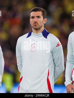 Londres, Royaume-Uni. 22 mars 2024. Londres, Angleterre, 22 mars 2024 : Vivian (25 Espagne) s'alignera pour le match amical international entre l'Espagne et la Colombie au stade de Londres, Angleterre (Alexander Canillas/SPP) crédit : SPP Sport Press photo. /Alamy Live News Banque D'Images