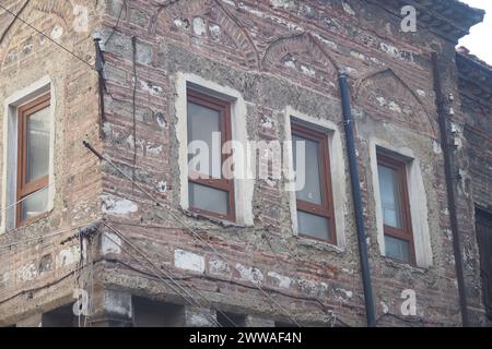 Ancienne maison abandonnée en turquie. Banque D'Images