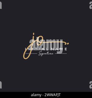 JO signature logo Template Vector Illustration de Vecteur