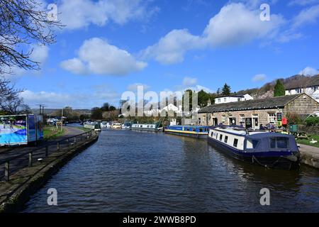 Café Five Rise Locks, Bingley, West Yorkshire Banque D'Images