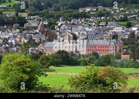 L'abbaye de Stavelot dans les Ardennes belges Banque D'Images