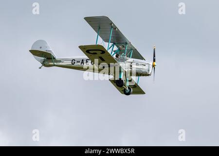 1936 Blackburn B2, aéroporté lors du spectacle aérien Race Day organisé à Shuttleworth le 1er octobre 2023. Banque D'Images