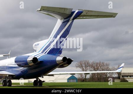 Boeing 727-2X8 M-STAR, Starling Aviation. Immatriculée sur l'île de Man. Banque D'Images