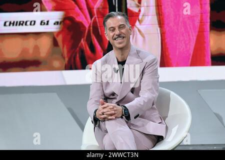 Milan, Italie. 23 mars 2024. Milan, émission de télévision “TV Talk” - Rai 3 - Gabriele Corsi crédit : Agence photo indépendante/Alamy Live News Banque D'Images