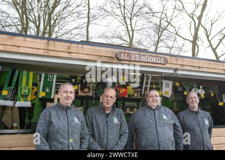 Scheveningen, pays-Bas. 23 mars 2024. SCHEVENINGEN, 23-03-2024, Sportpark Houtrust Dutch Football Tweede divisie, saison 2023/2024 entre Scheveningen et AFC Amsterdam crédit : Pro Shots/Alamy Live News Banque D'Images