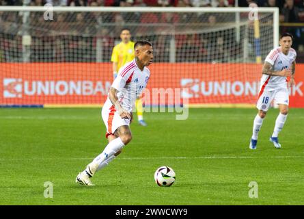 Parme, Italie. 22 mars 2024. Chili Eduardo Vargas Portrait pendant Albanie vs Chili, match amical de football à Parme, Italie, 22 mars 2024 crédit : Agence photo indépendante/Alamy Live News Banque D'Images