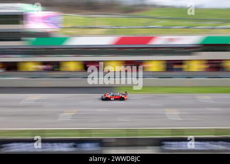 Circuit Mugello, Italie 23/03/2024 - 12h Mugello, série 24H. Course partie 1. Ferrari 488 GT3 de Kessel Racing en action sur circuit. Crédit photo : Fabio Pagani/Alamy Live News Banque D'Images