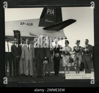 Description : arrivée à l'aéroport de Chittagong. 7 novembre 1970. Lieu : Chittagong, Pakistan date : 07 novembre 1970 pakistan, asie, asiathrough alens Banque D'Images