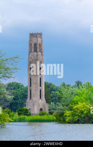 Le Carillon Nancy Brown Peace sur belle Isle à Detroit, Michigan, États-Unis. Banque D'Images