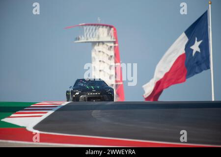 Les Amériques. 23 mars 2024. TY Gibbs (54) avec Joe Gibbs Racing, entraînement matinal au Grand Prix automobile EchoPark, circuit of the Americas. Austin, Texas. Mario Cantu/CSM/Alamy Live News Banque D'Images